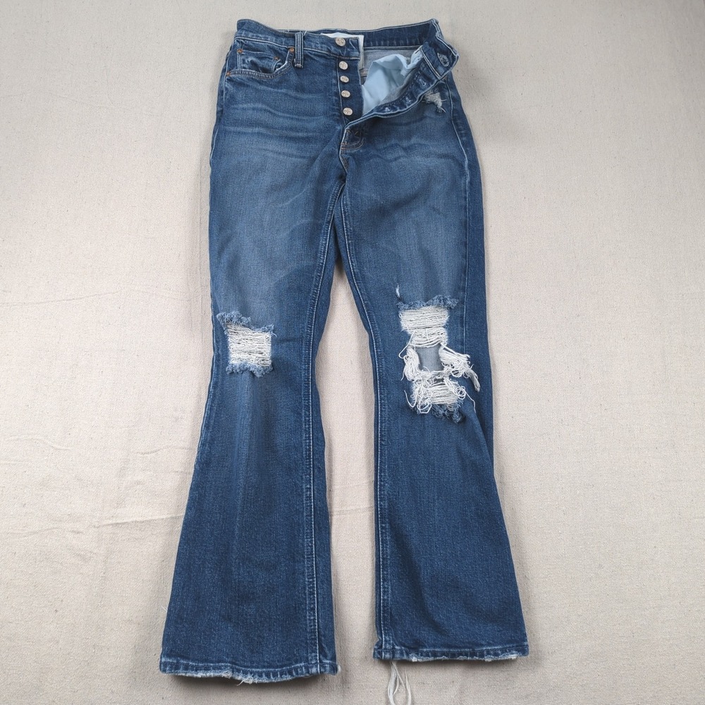 Mother‎ Superior Jeans Womens 25 Blue Tripper Your Treat or Mine Distressed